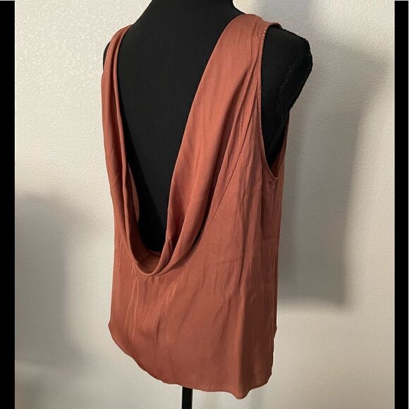 NWT Anthropologie Sleek Draped Low-Back Blouse - Picture 10 of 12